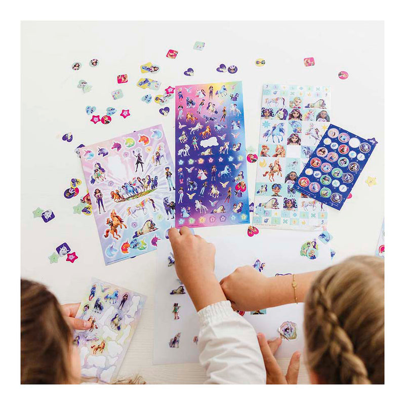 Load image into Gallery viewer, Totum unicorn academy super sticker set xl - 8 vellen incl. luxe metallic en laser stickers 38 x 36 cm | speelgoed meisjes vanaf 3 jaar