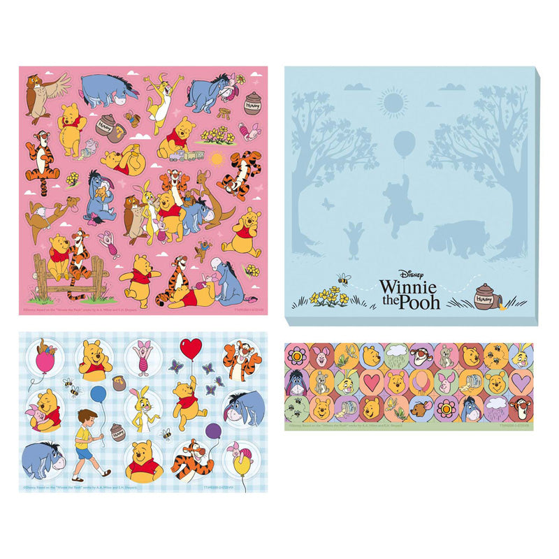 Load image into Gallery viewer, Totum winnie de poeh sticker set - 3 vellen stickers en speelachtergrond - creatief speelgoed junior jongens en meisjes vanaf 3 jaar