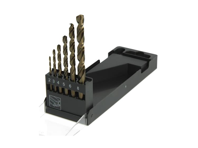 Load image into Gallery viewer, Mack 1065485 - metaalboor hss co5% din 338 set 6-delig 2-8mm | 5 stuks