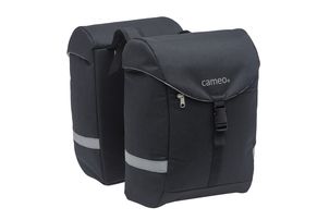 Load image into Gallery viewer, Cameo Sports Dubbele Fietstas Zwart 28L