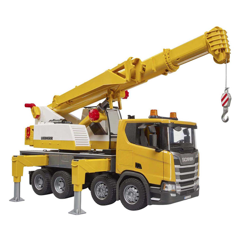 Load image into Gallery viewer, Bruder scania super 560r liebherr kraan met licht en geluid 1:16