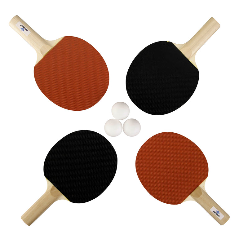 Load image into Gallery viewer, Engelhart tafeltennisset 4x 1-ster bat + 3 ballen