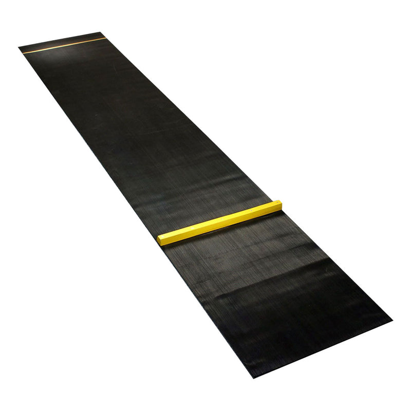 Afbeelding laden in galerijviewer, Dartmat rubber met oche - 300x60 cm