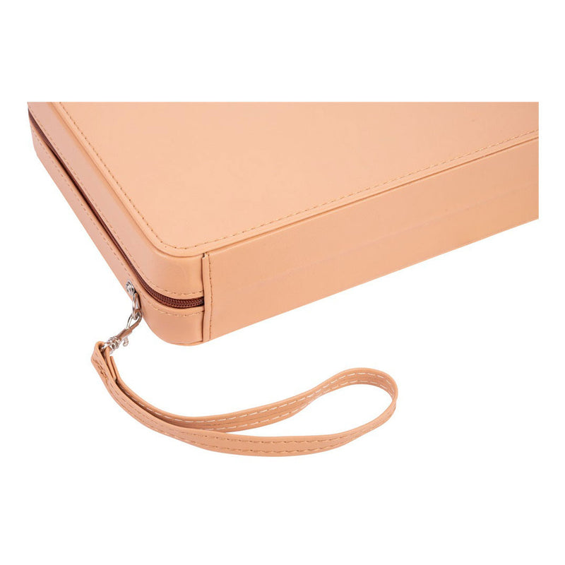 Load image into Gallery viewer, Engelhart backgammon reisspel met rits - beige