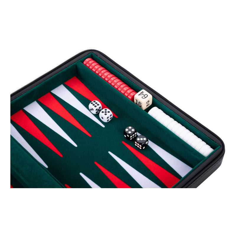 Load image into Gallery viewer, Engelhart backgammon reisspel met rits - zwart