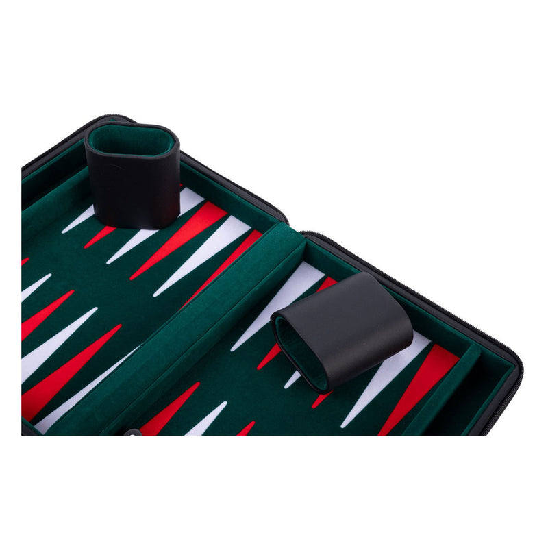 Load image into Gallery viewer, Engelhart backgammon reisspel met rits - zwart