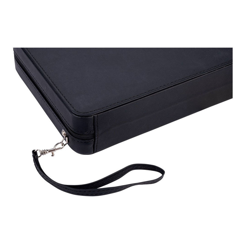 Load image into Gallery viewer, Engelhart backgammon reisspel met rits - zwart