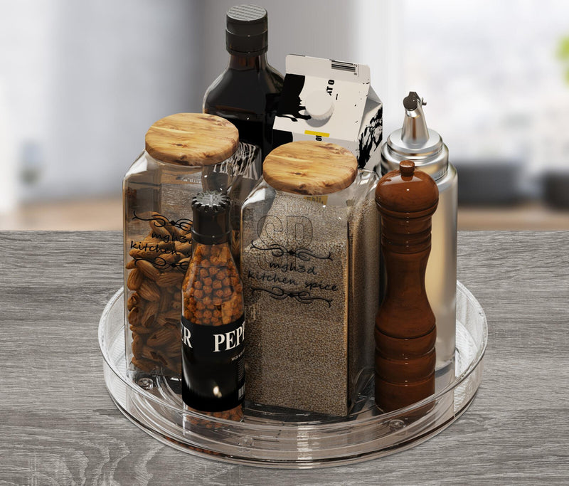 Load image into Gallery viewer, Excellent houseware koelkast opbergbak draaiplateau ø24cm