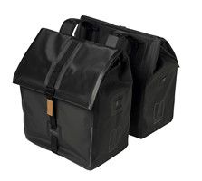 Load image into Gallery viewer, Basil Urban Dry dubbele fietstas, waterdicht, 50L, mat zwart