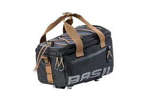 Basil Miles - luggage carrier bag MIK - 7 liters - grey/black