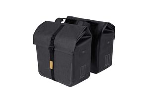 Load image into Gallery viewer, Basil Urban Dry Dubbele Fietstas - Grijs, 50L