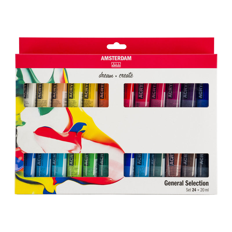 Load image into Gallery viewer, Amsterdam all acrylics amsterdam • standard series acrylics algemene selectie set 24x20ml