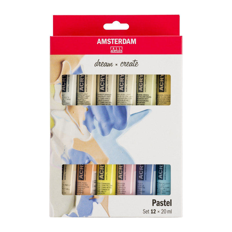 Afbeelding laden in galerijviewer, Amsterdam all acrylics amsterdam • standard series acrylic paint pastel set 12x20ml