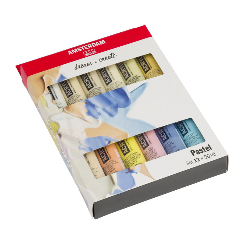 Afbeelding laden in galerijviewer, Amsterdam all acrylics amsterdam • standard series acrylic paint pastel set 12x20ml