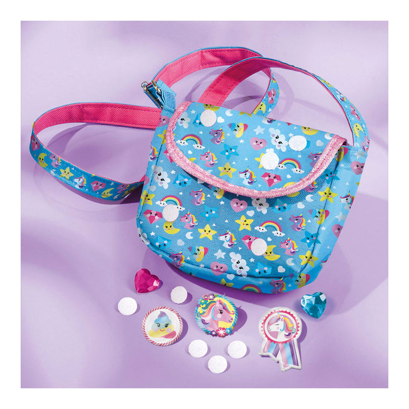 Load image into Gallery viewer, Totum unicorn 2 in 1 knutselset armbandjes maken sieraden en tasje versieren - creatief speelgoed meisjes vanaf 4 jaar cadeau tip knutselen