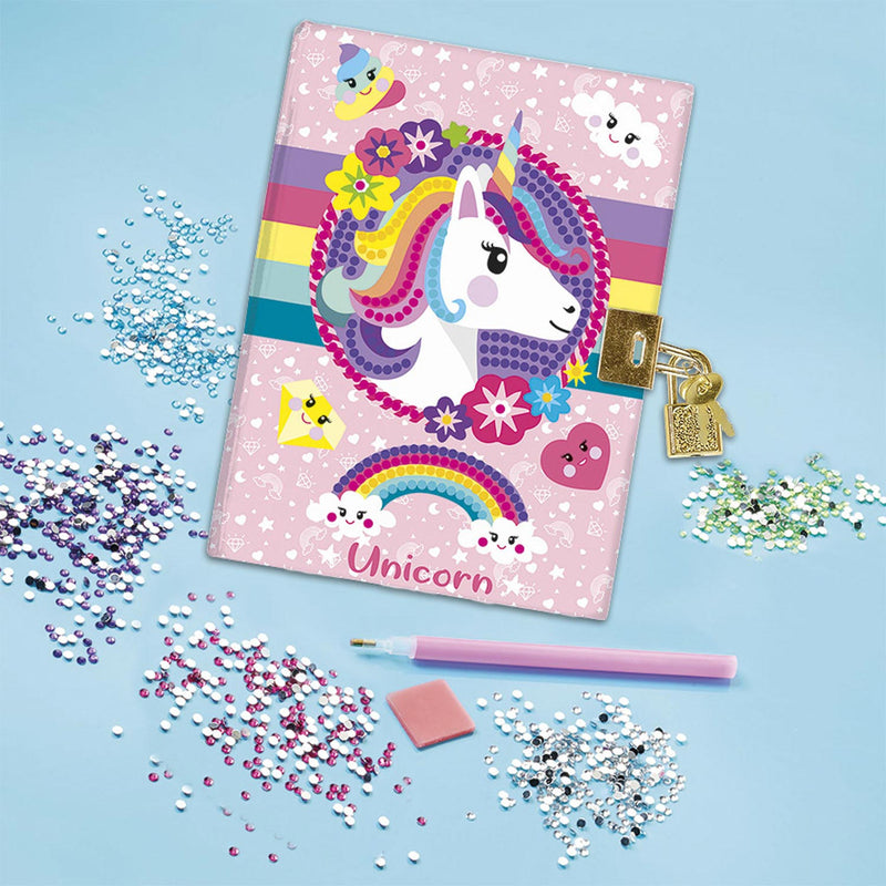 Load image into Gallery viewer, Totum unicorn geheim dagboek met slot vriendenboek | secret diary diamond painting knutselen | speelgoed meisjes cadeau tip