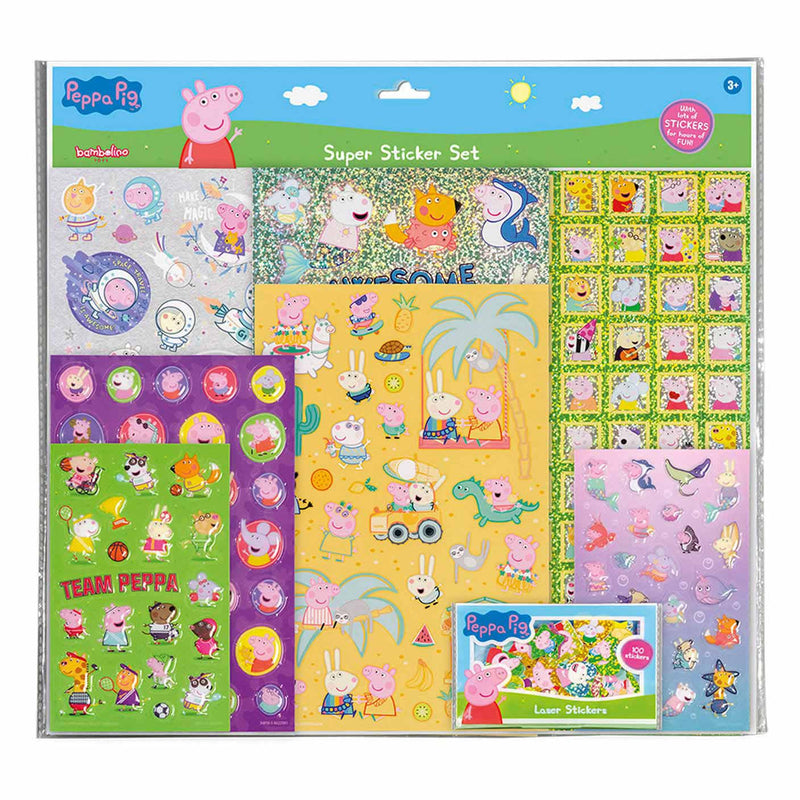 Load image into Gallery viewer, Bambolino toys super stickerset - peppa pig