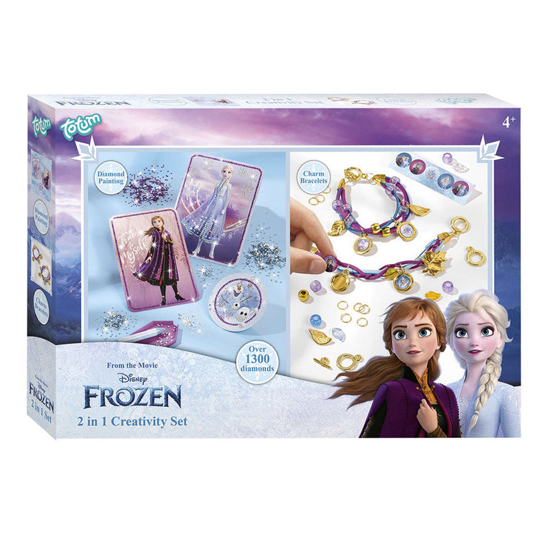 Load image into Gallery viewer, Totum 2in1 Frozen Diamond Painting en Armbanden Maken Knutselset