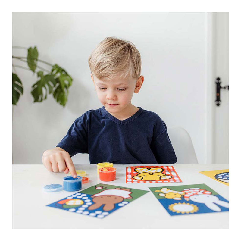 Load image into Gallery viewer, Bambolino nijntje creatief met vingerverf - creatief speelgoed knutselen junior peuter kleuter - vanaf 2 jaar - cadeautip junior