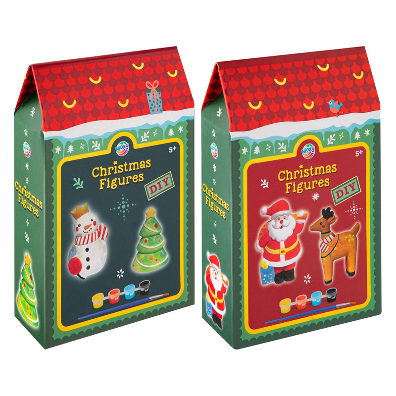 Load image into Gallery viewer, Creative craft group beschilder je eigen kerstfiguur - inclusief kwast en verf