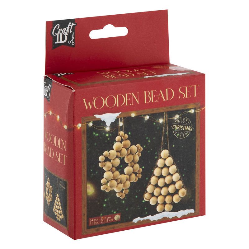 Load image into Gallery viewer, Creative craft group houten kralen kersthangers set kerstmis