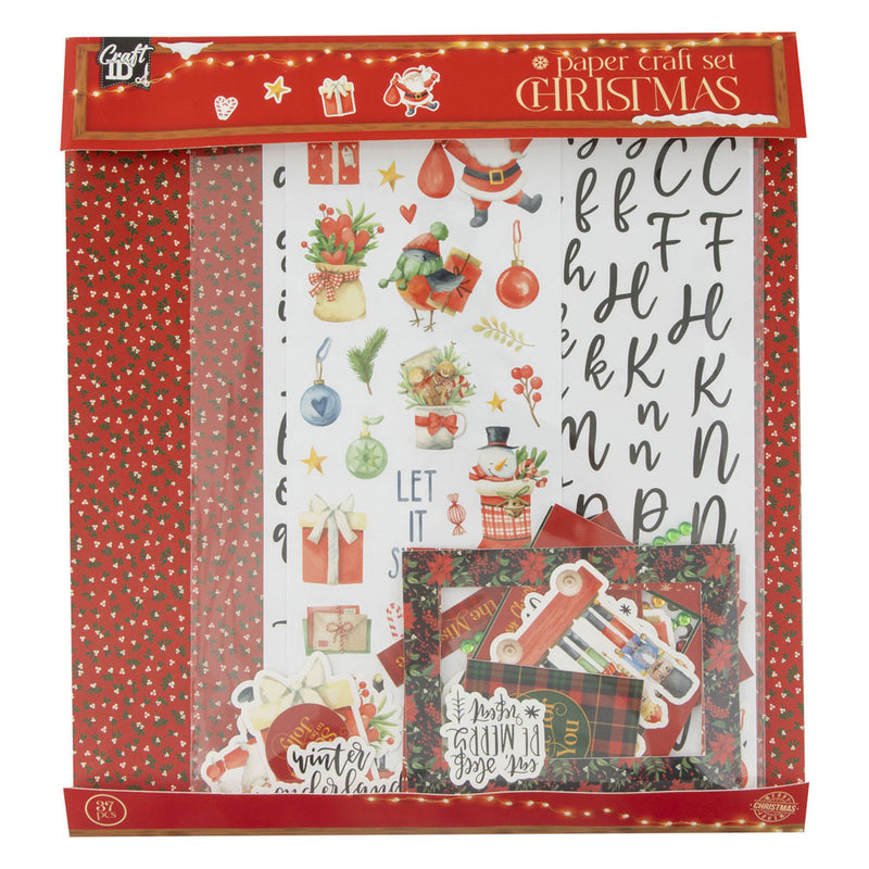Load image into Gallery viewer, Creative craft group knutselen met papier set kerstmis - 37dlg.