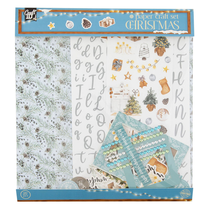 Load image into Gallery viewer, Creative craft group knutselen met papier set kerstmis - 37dlg.