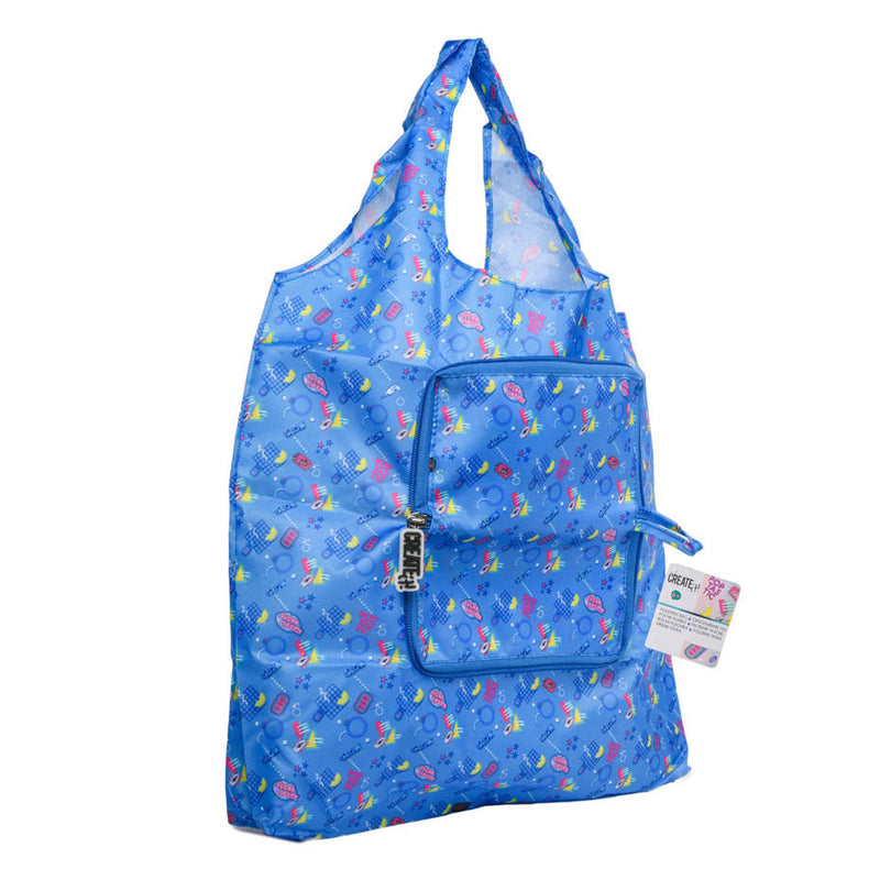 Load image into Gallery viewer, Create it! poptastic opvouwbare shopper - blauw