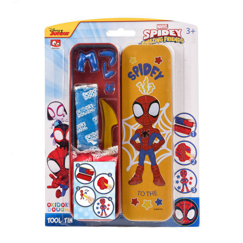 Load image into Gallery viewer, Canenco Spidey OkiDoki Klei Bewaarblik 3D met Accessoires