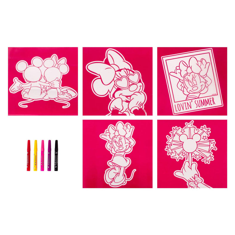 Load image into Gallery viewer, Canenco Minnie Viltkleuren 18x18 cm 5 stuks