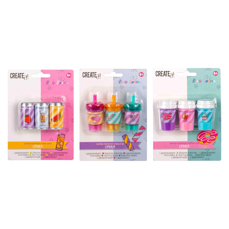 Afbeelding laden in galerijviewer, Create it! candy explosion lippenbalsem, 3st.