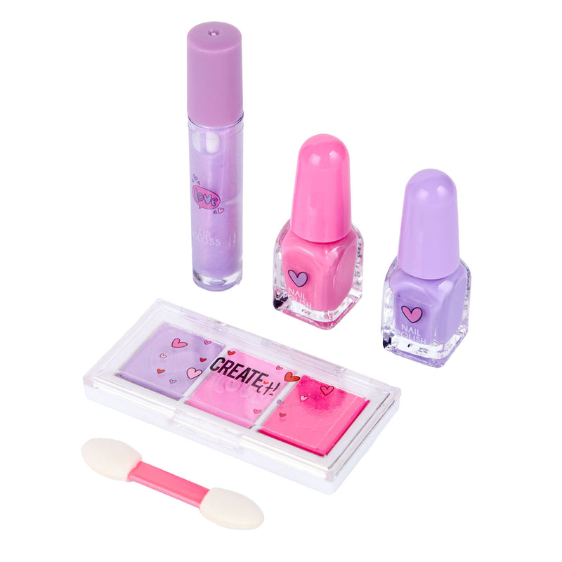 Load image into Gallery viewer, Create it! hart make-up set in lip blik