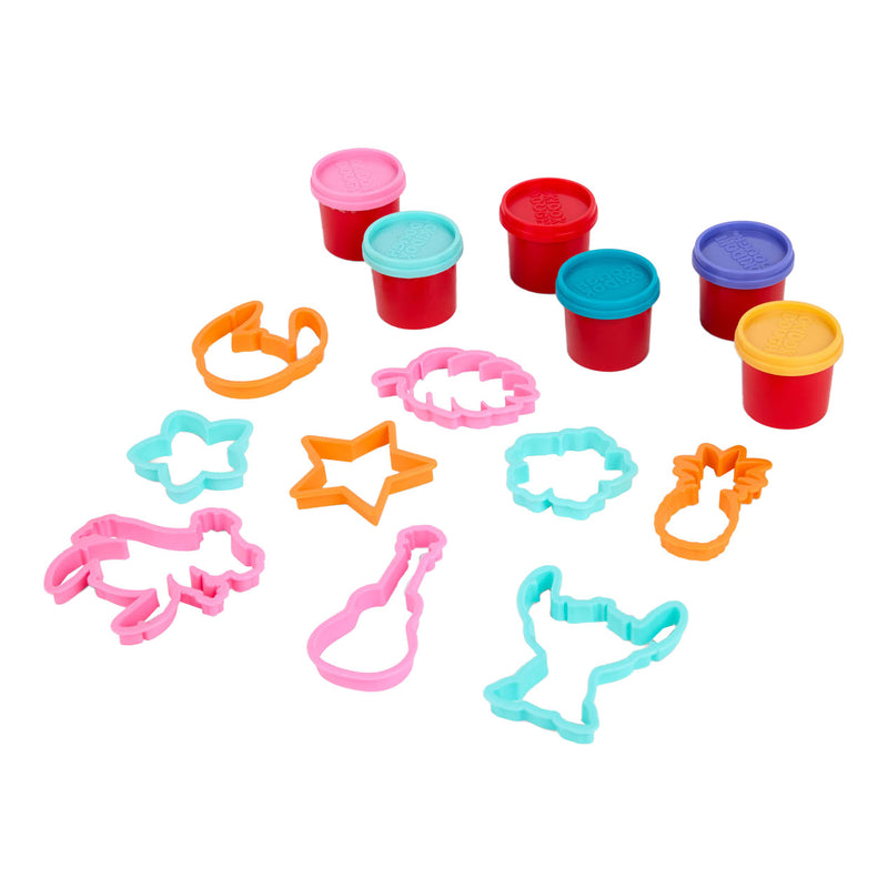 Afbeelding laden in galerijviewer, Canenco stitch kleiset met vormen - 6 kleipotjes
