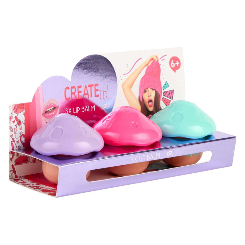 Load image into Gallery viewer, Canenco create it! beauty lippenbalsem paddenstoel, 3-delig