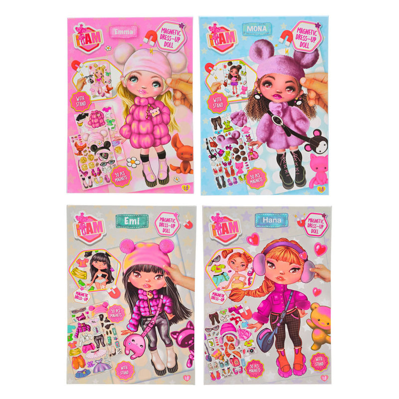 Load image into Gallery viewer, Canenco i am magnetic dress up doll - winter a5