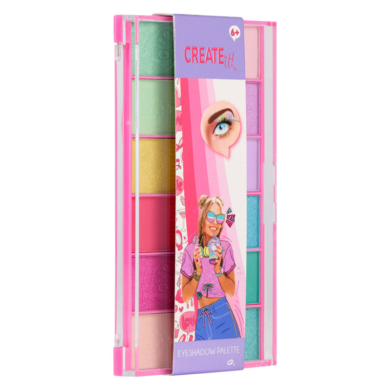 Load image into Gallery viewer, Canenco create it! oogschaduw palet regenboog roze - 12dlg.
