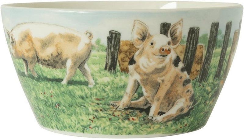 Afbeelding laden in galerijviewer, Wiebe van der zee wiebe's farm kom varken ø13cm 6st