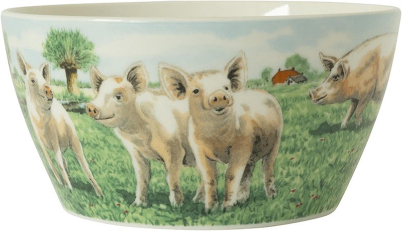 Afbeelding laden in galerijviewer, Wiebe van der zee wiebe's farm kom varken ø13cm 6st