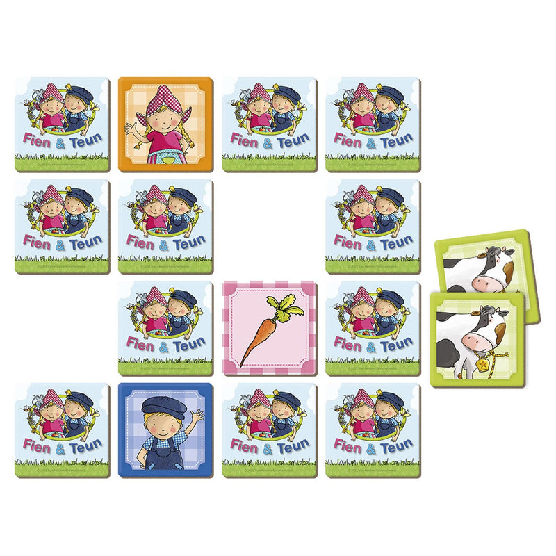 Load image into Gallery viewer, Bambolino fien teun memo spelletje - geheugen spel educatief spelgoed - boerderij - toys - vanaf 3 jaar