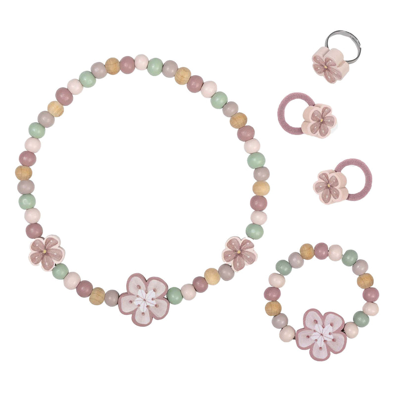 Load image into Gallery viewer, Little dutch houten juwelenset bloemen, 4dlg.