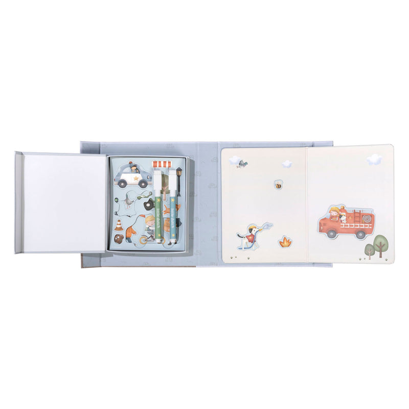 Load image into Gallery viewer, Little dutch whiteboard kleurset - jim voertuigen