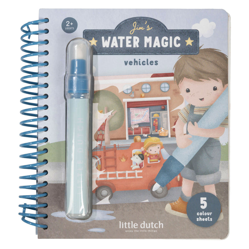 Load image into Gallery viewer, Little dutch watertekenboek jim vehicles - water magic book