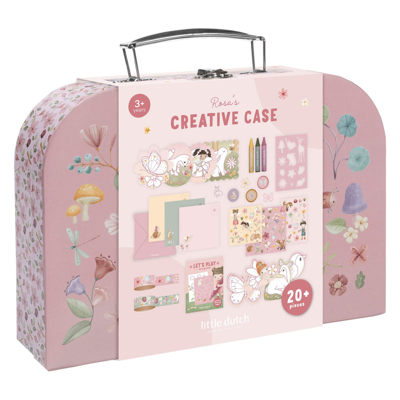 Load image into Gallery viewer, Little dutch knutselkoffer rosa fairy garden - creatief speelgoed - cadeautip