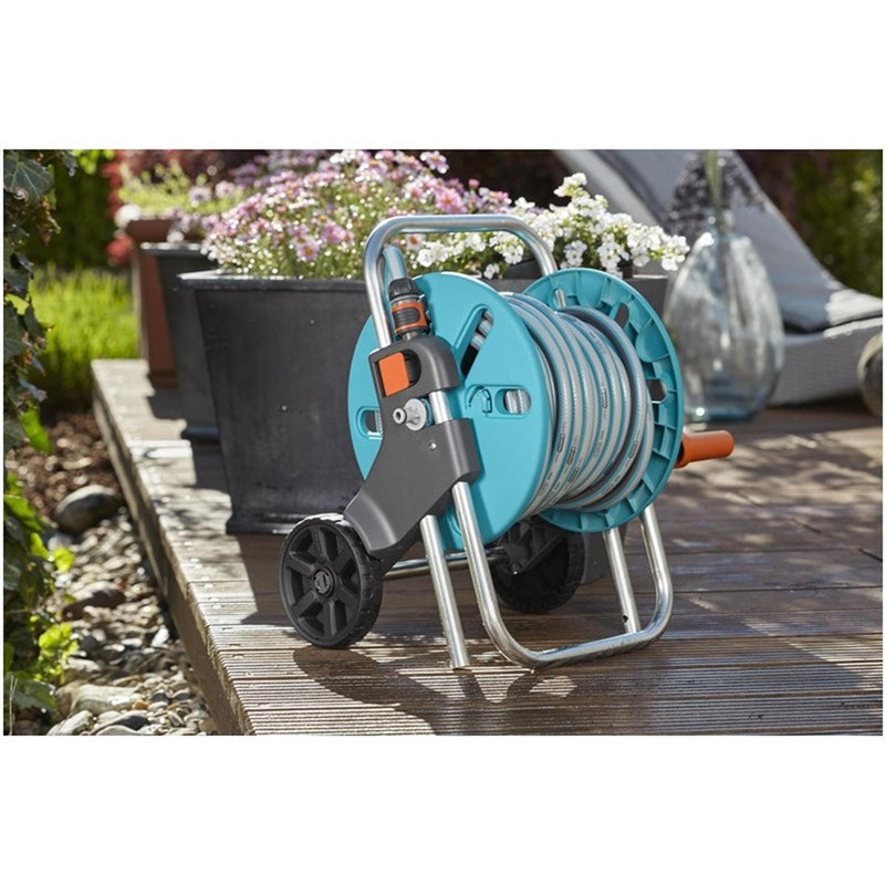 Load image into Gallery viewer, Gardena aquaroll s tuinslang haspel op wielen 20 meter slang