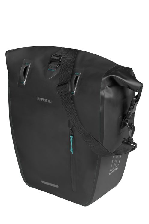 Load image into Gallery viewer, Basil tas rivo l enkel zwart | mik hooks | 15l