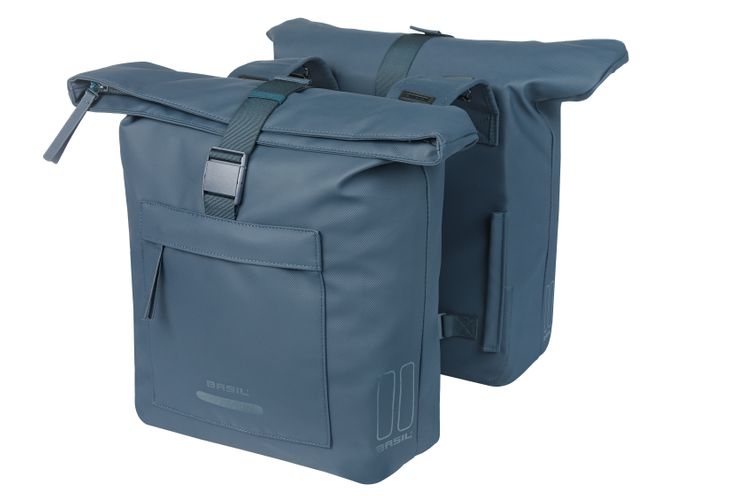 Load image into Gallery viewer, Basil tas brooklyn dubbel blauw | 41l