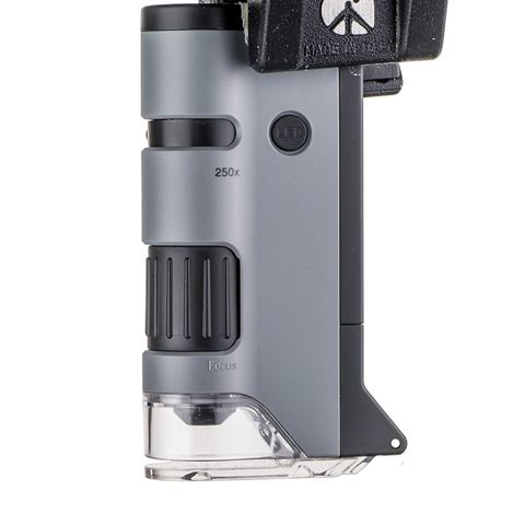 Load image into Gallery viewer, Carson handmicroscoop mp-250 microflip 100-200x met smartphone adapter