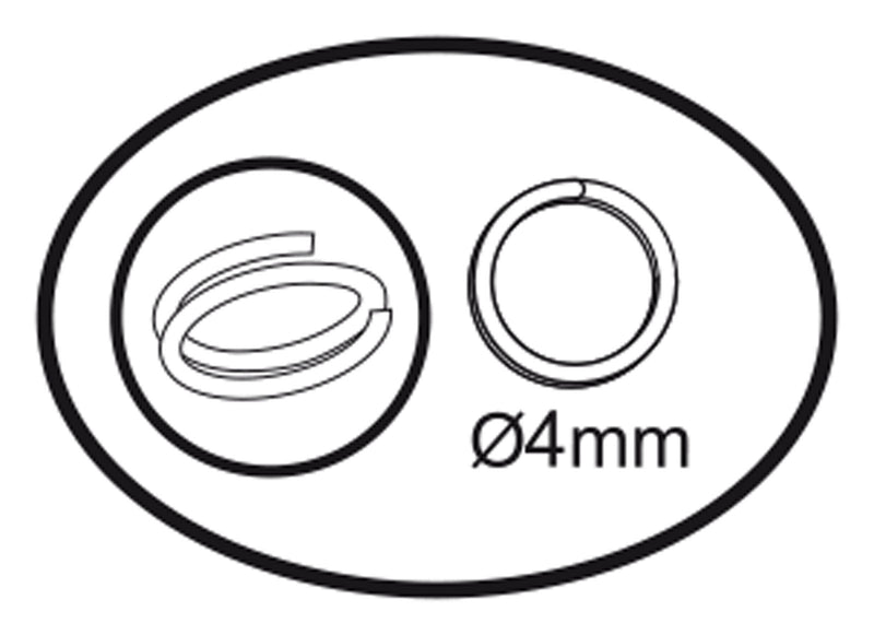 Load image into Gallery viewer, Darice vaessen creative • ringen enkel 4mm 360pcs silver