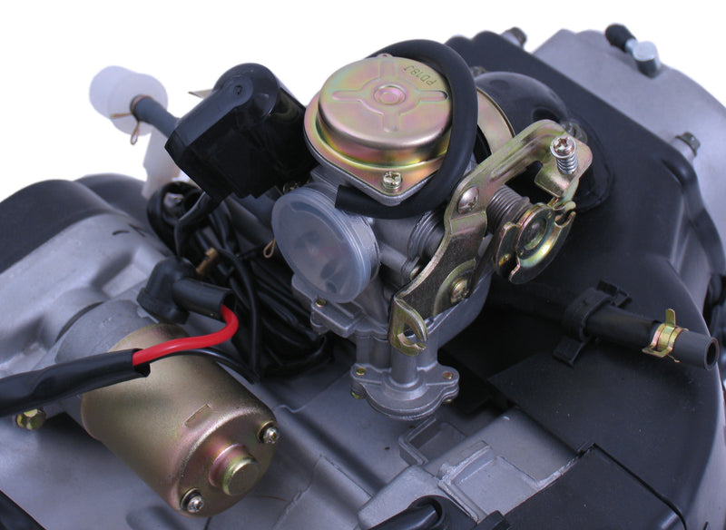 Load image into Gallery viewer, Edge Motorblok compleet scooter GY6 10 inch wiel met Lange achteras inclusief Carburateur