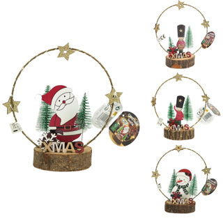 Afbeelding laden in galerijviewer, Kerst figuur op standaard led 4 assorti | 12 stuks